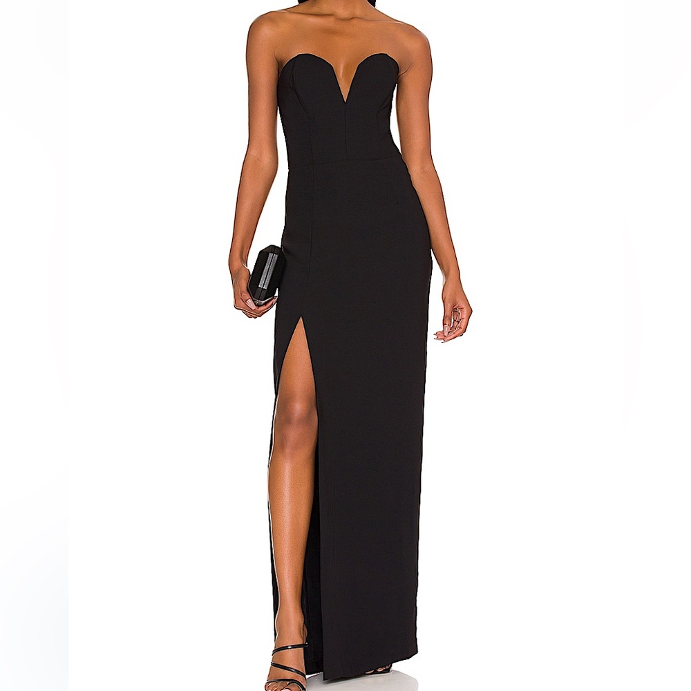 Amanda Uprichard Black Cherri Gown - Size Small